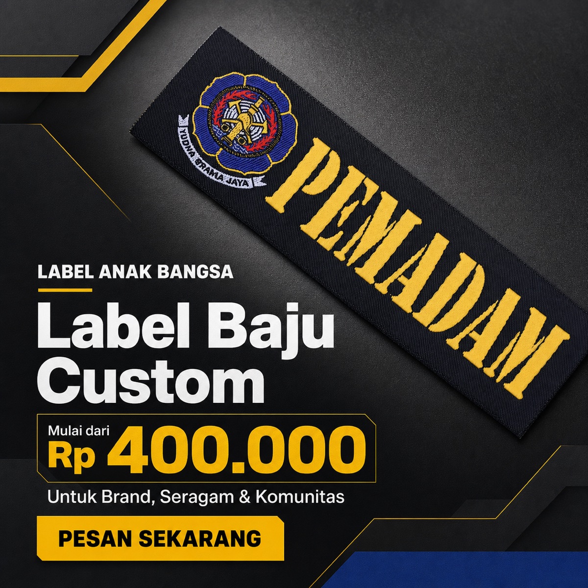 Label seragam dan komunitas